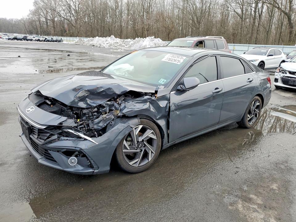 2024 Hyundai Elantra VIN KMHLS4DG1RU695080 COPART salvage auction — FRONT END, Nj - Cert Of Title-Salvage, sold $2,600 on 2026-07-30 (photo 1)