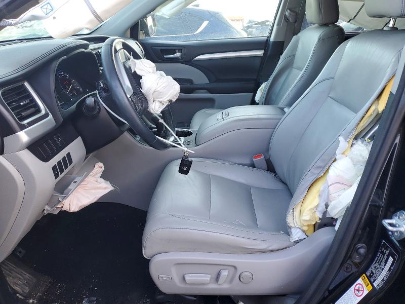 2015 Toyota Highlander VIN 5TDJKRFHXFS224267 COPART salvage auction — FRONT END, Nj - Cert Of Title-Salvage, sold $5,700 on 2026-07-20 (photo 7)