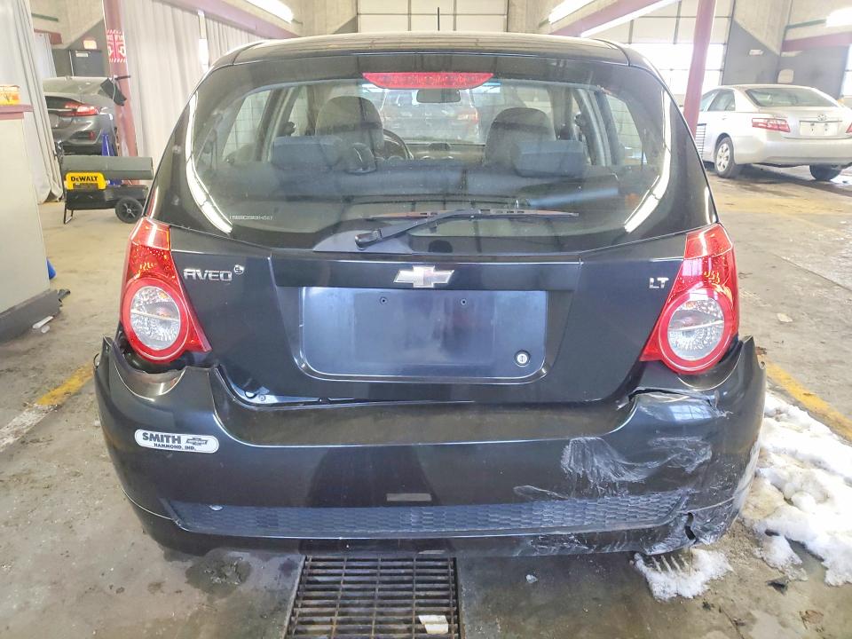 2009 Chevrolet Aveo VIN KL1TD66E39B304567 COPART salvage auction — REAR END, In - Bill Of Sale - Parts Only, sold $300 on 2026-07-06 (photo 6)