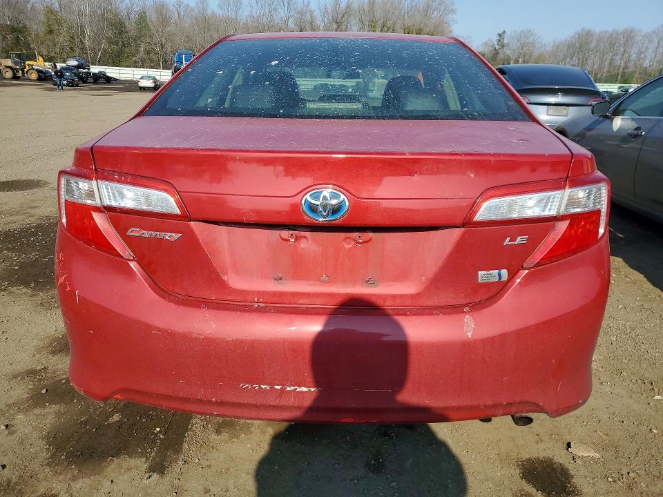 2014 Toyota Camry hybrid VIN 4T1BD1FK6EU107447 COPART salvage auction — REAR END, Md - Cert Of Salvage > 75% Damage, sold $1,450 on 2026-07-02 (photo 6)