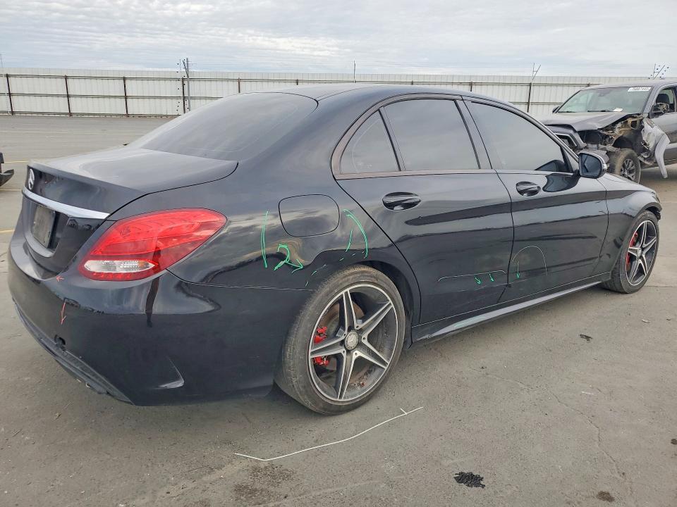 2017 Mercedes-benz C-klasse VIN 55SWF4JBXHU196718 COPART salvage auction — FRONT END, Ca - Salvage Certificate, sold $2,450 on 2026-07-02 (photo 3)