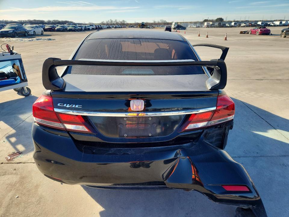 2013 Honda Civic VIN 2HGFB2F55DH598981 COPART salvage auction — SIDE, Tx - Salvage Vehicle Title, sold $650 on 2026-07-02 (photo 6)