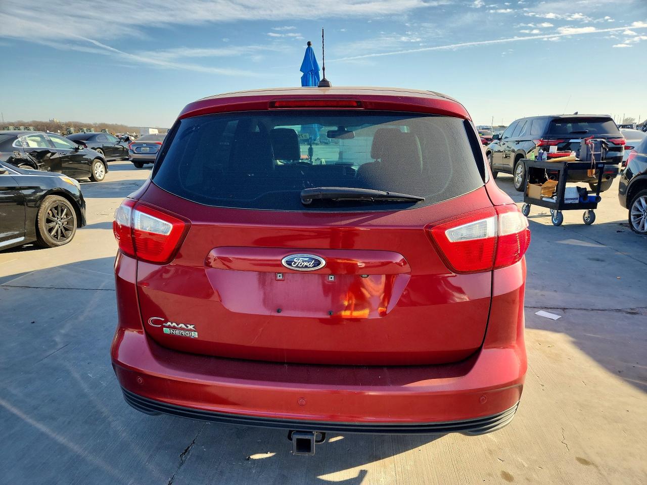 2014 Ford C-Max VIN 1FADP5CU3EL508340 COPART salvage auction — Front End, TX - CERTIFICATE OF TITLE, sold $900 on 2026-07-03 (photo 6)