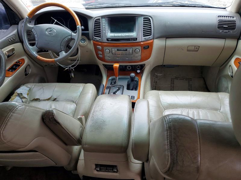 2004 Lexus Lx 470 VIN JTJHT00W543537835 COPART salvage auction — FRONT END, Mt - Certificate Of Title, sold $2,000 on 2026-07-07 (photo 8)