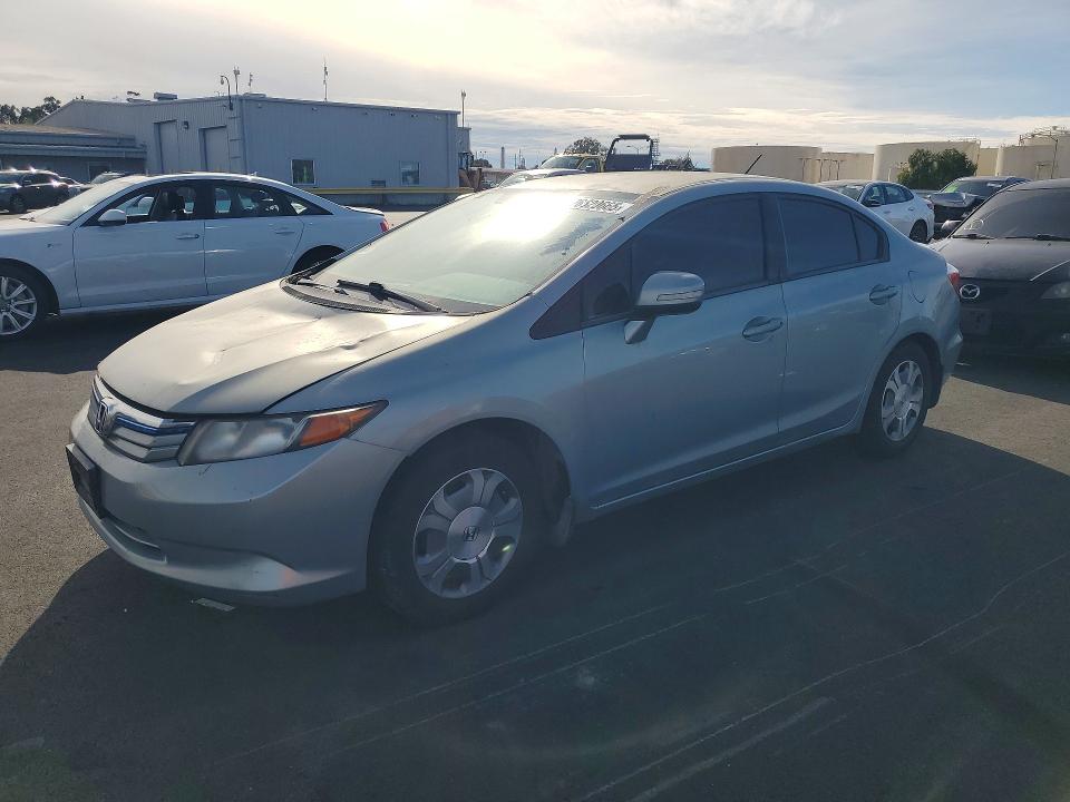 2012 Honda Civic VIN JHMFB4F28CS001067 COPART salvage auction — FRONT END, Ca - Salvage Acquisition Billofsale, sold $425 on 2026-07-20 (photo 1)