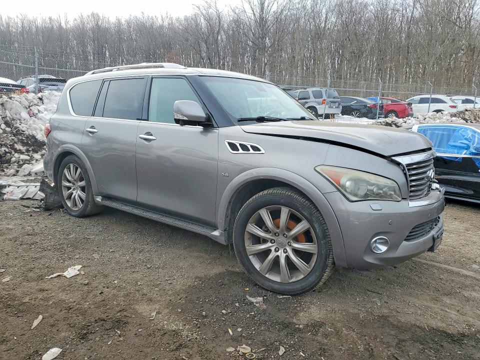 2014 Infiniti Qx80 VIN JN8AZ2NE2E9066549 COPART salvage auction — FRONT END, Md - Cert Of Salvage > 75% Damage, sold $400 on 2026-07-21 (photo 4)