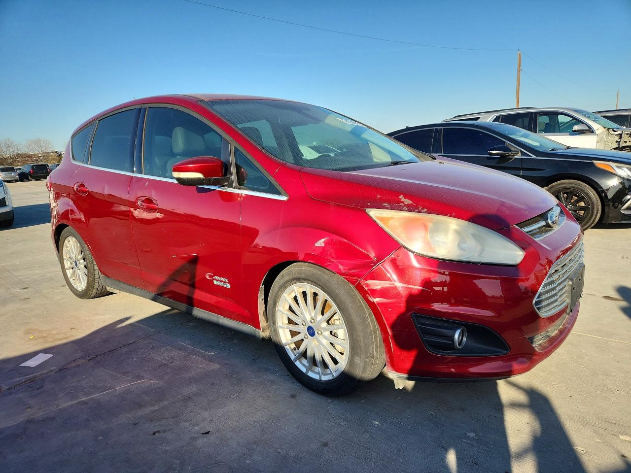 2014 Ford C-Max VIN 1FADP5CU3EL508340 COPART salvage auction — Front End, TX - CERTIFICATE OF TITLE, sold $900 on 2026-07-03 (photo 4)