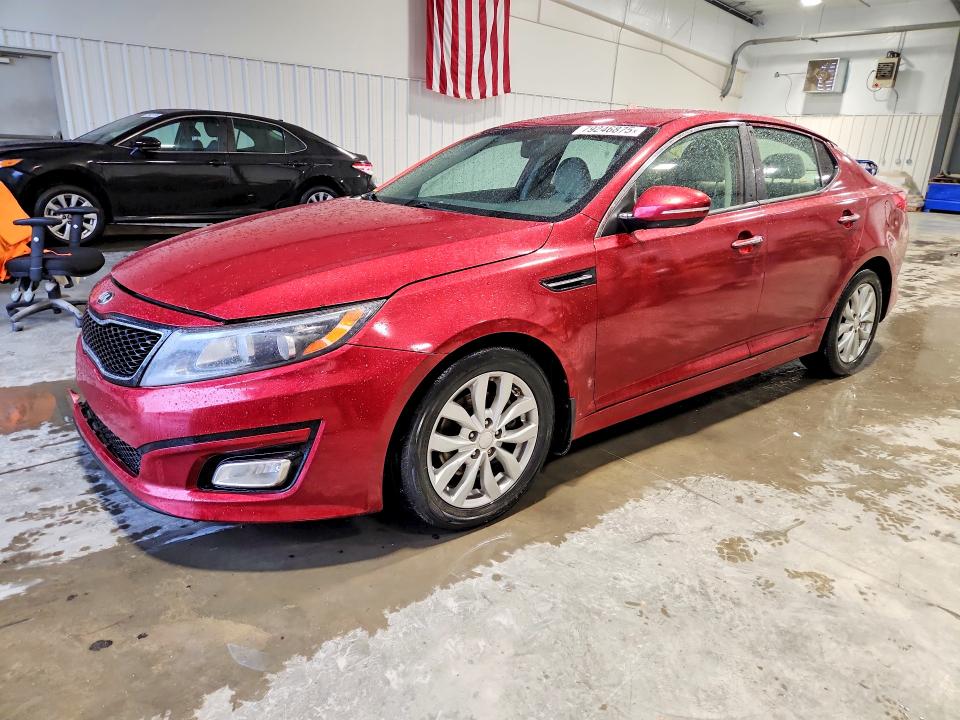 2015 Kia Optima VIN 5XXGM4A72FG505941 COPART salvage auction — FRONT END, Nc - Salvage Certificate Of Title, sold $1,300 on 2026-07-20 (photo 1)