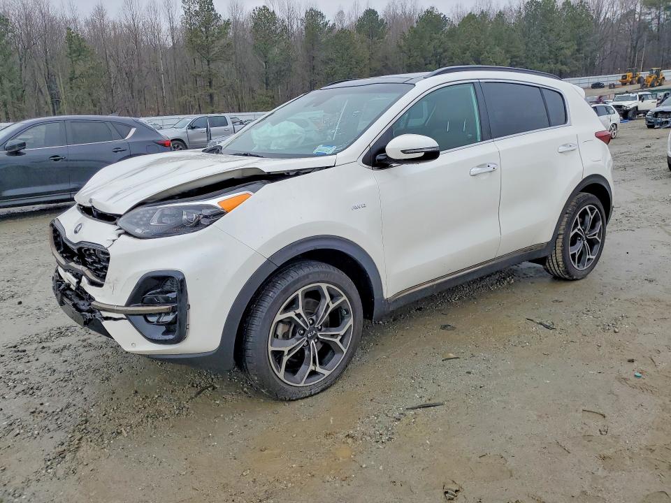 2021 Kia Sportage VIN KNDPRCA64M7877628 COPART salvage auction — FRONT END, Md - Cert Of Salvage > 75% Damage, sold $525 on 2026-07-29 (photo 1)
