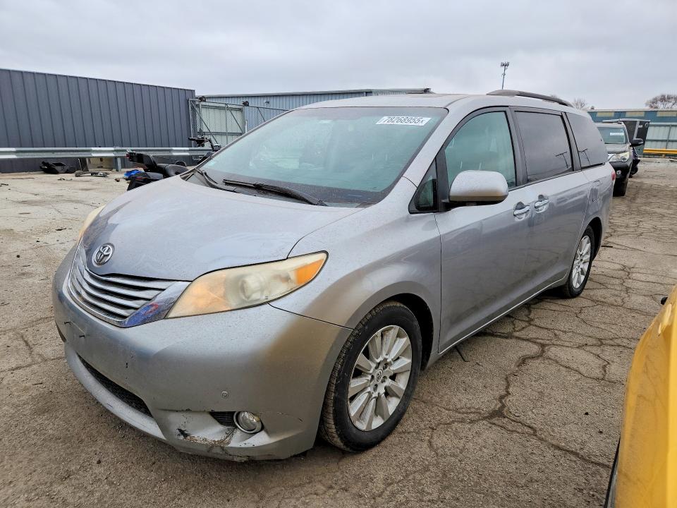 2012 Toyota Sienna VIN 5TDDK3DC2CS043032 COPART salvage auction — MECHANICAL, In - Bill Of Sale - Parts Only, sold $3,390 on 2026-07-04 (photo 1)