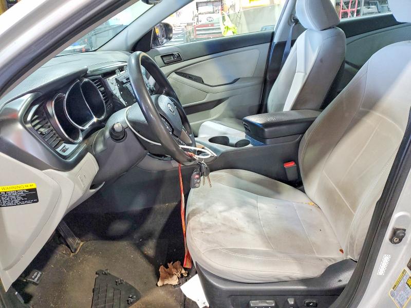 2013 Kia Optima VIN KNAGM4A7XD5307266 COPART salvage auction — ENGINE BURN, Ok - Cert Of Title-Salvage, sold $100 on 2026-07-29 (photo 7)
