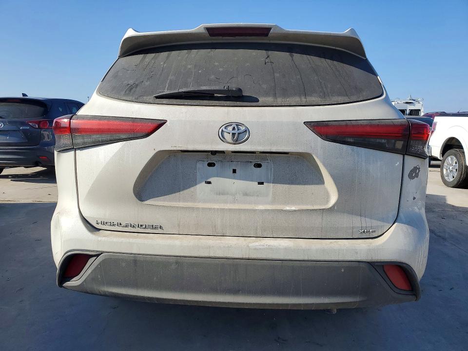 2020 Toyota Highlander VIN 5TDGZRAH4LS021836 COPART salvage auction — FRONT END, Tx - Salvage Vehicle Title, sold $12,400 on 2026-07-20 (photo 6)