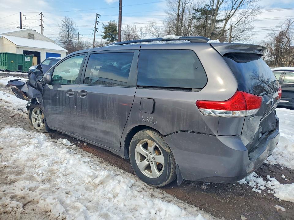 2014 Toyota Sienna VIN 5TDKK3DC1ES523413 COPART salvage auction — FRONT END, Pa - Certificate Of Salvage, sold $1,050 on 2026-07-08 (photo 2)