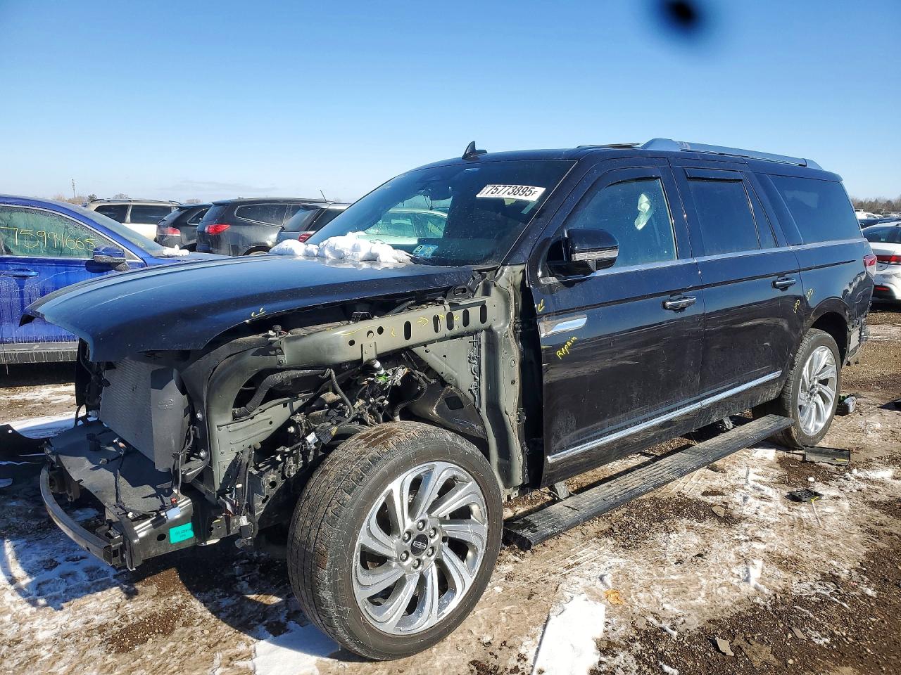 2024 Lincoln Navigator VIN 5LMJJ3NG6REL12471 COPART salvage auction — Front End, IL - SALVAGE CERTIFICATE, sold $15,100 on 2026-07-02 (photo 1)