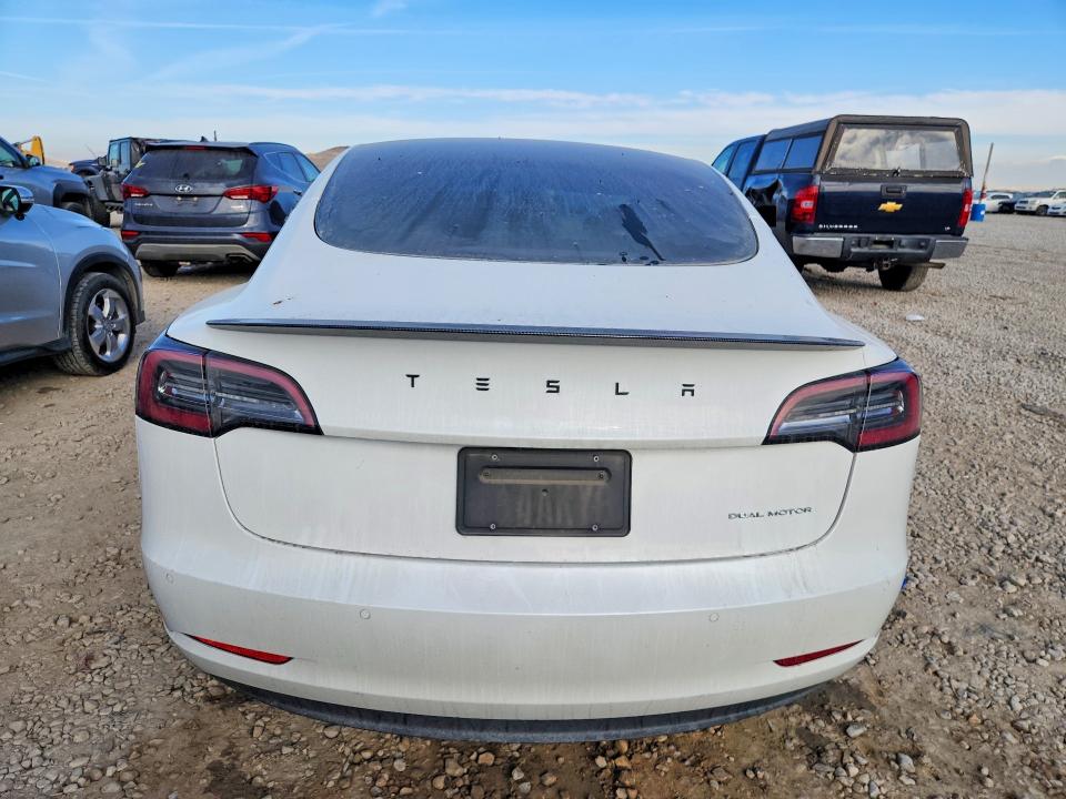 2021 Tesla Model 3 VIN 5YJ3E1EB5MF079803 COPART salvage auction — FRONT END, Ut - Salvage Certificate, sold $8,200 on 2026-07-31 (photo 6)