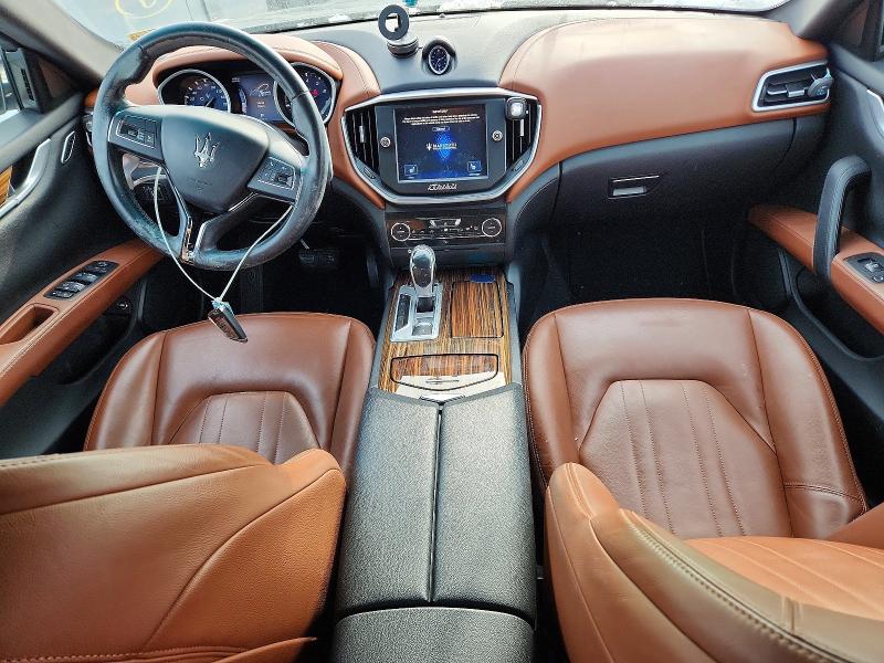 2016 Maserati Ghibli VIN ZAM57RTA7G1189109 COPART salvage auction — FRONT END, Va - Certificate Of Title, sold $5,900 on 2026-07-14 (photo 8)