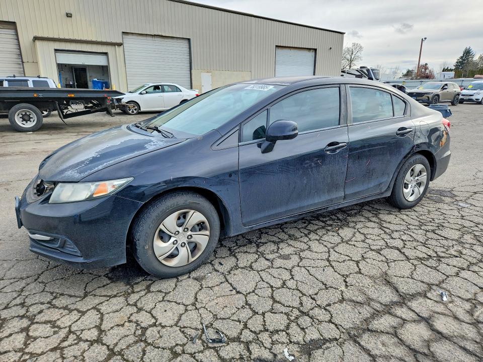 2013 Honda Civic VIN 2HGFB2F58DH501367 COPART salvage auction — FRONT END, Or - Lien Papers Salvage, sold $150 on 2026-06-29 (photo 1)