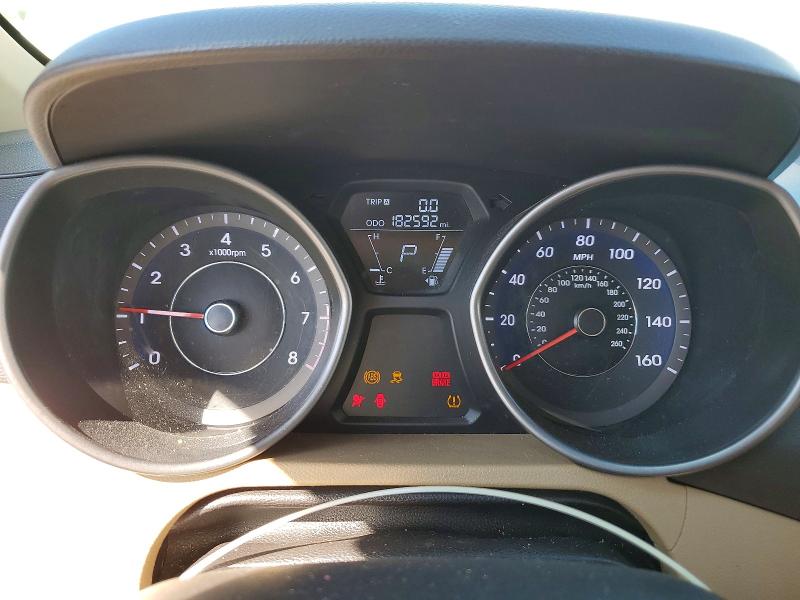 2013 Hyundai Elantra VIN 5NPDH4AE6DH240481 COPART salvage auction — FRONT END, Fl - Cert Of Title Slvg Rebuildable, sold $625 on 2026-07-28 (photo 9)