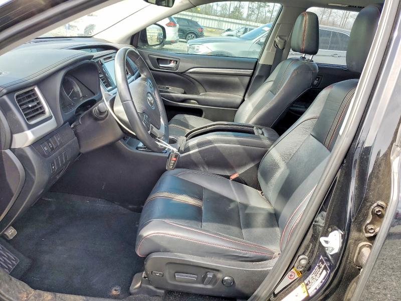 2019 Toyota Highlander VIN 5TDKZRFH0KS359414 COPART salvage auction — FRONT END, SC - CERT OF TITLE-SALVAGE, sold $9,300 on 2026-07-06 (photo 7)