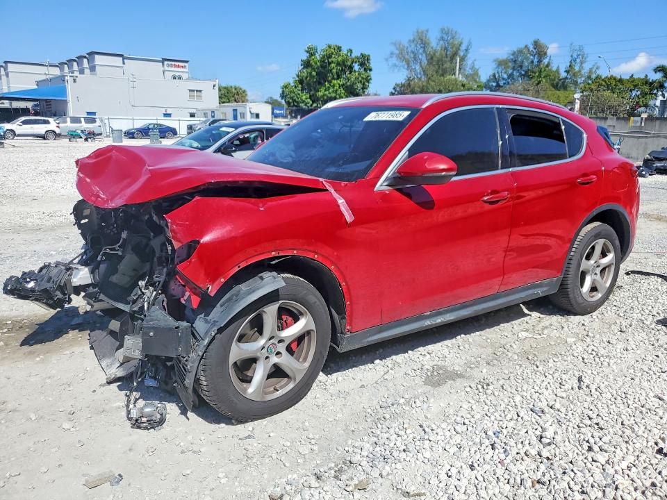 2018 Alfa romeo Stelvio VIN ZASFAKAN3J7B81138 COPART salvage auction — FRONT END, Fl - Cert Of Title Slvg Rebuildable, sold $2,650 on 2026-07-14 (photo 1)