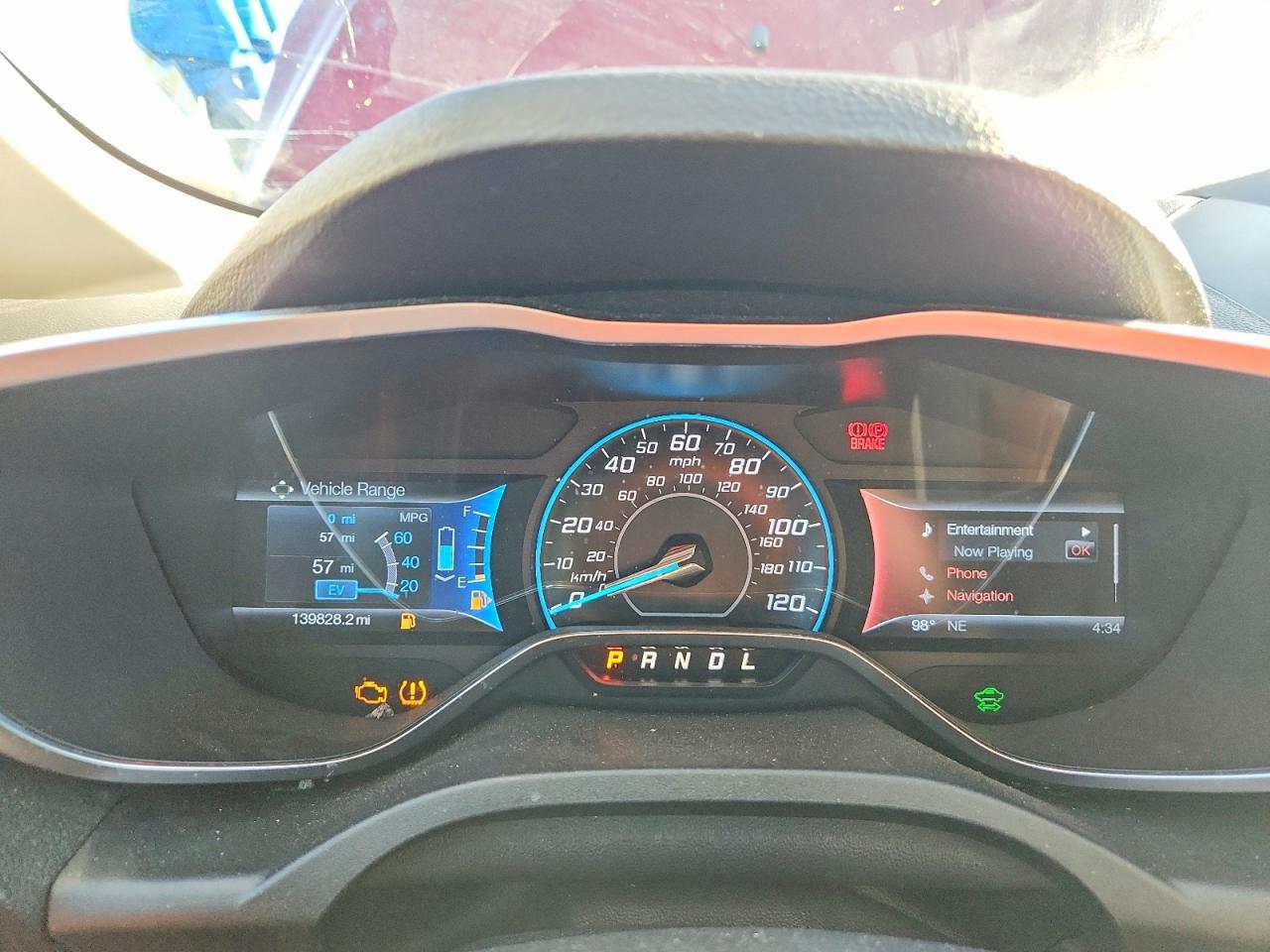 2014 Ford C-Max VIN 1FADP5CU3EL508340 COPART salvage auction — Front End, TX - CERTIFICATE OF TITLE, sold $900 on 2026-07-03 (photo 9)