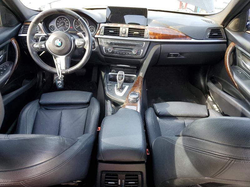2014 BMW 3 series VIN WBA3C1C59EK114072 COPART salvage auction — REAR END, Tx - Salvage Vehicle Title, sold $1,300 on 2026-08-06 (photo 8)