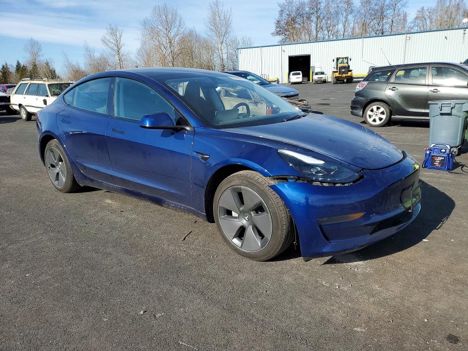 2023 Tesla Model 3 VIN 5YJ3E1EA5PF605553 COPART salvage auction — SIDE, Or - Lien Papers Salvage, sold $325 on 2026-07-22 (photo 4)