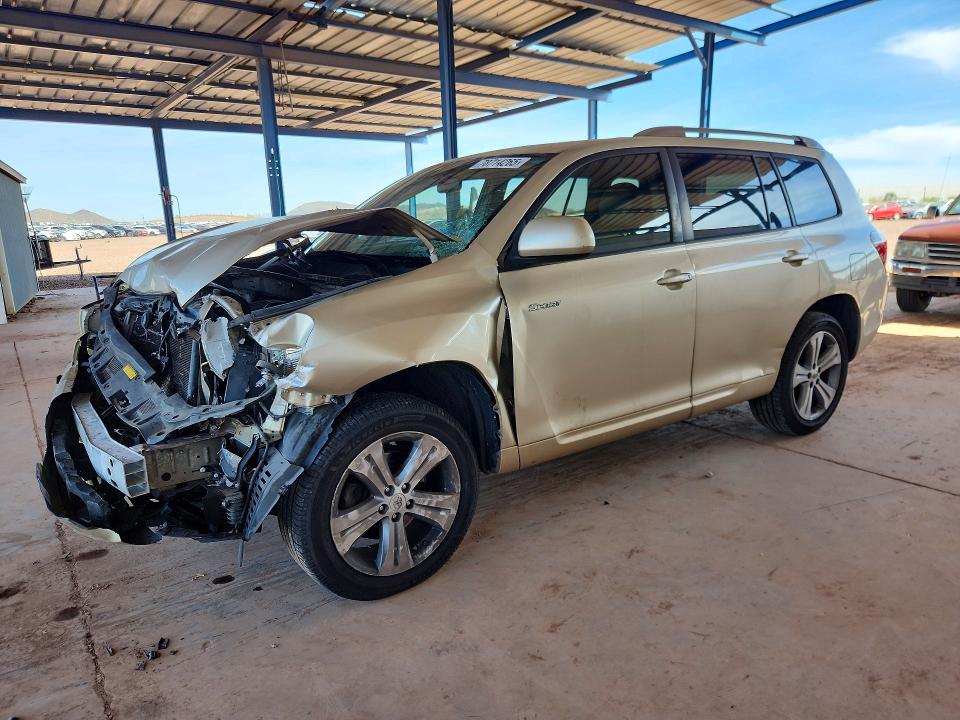 2008 Toyota Highlander VIN JTEDS43A282056086 COPART salvage auction — FRONT END, AZ - CERT OF TITLE - SALVAGE, sold $1,650 on 2026-07-16 (photo 1)
