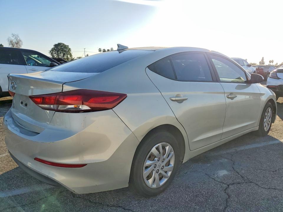 2017 Hyundai Elantra VIN KMHD74LFXHU092531 COPART salvage auction — MECHANICAL, Ca - Dis/Dlr/Exp Only Clean Title, sold $2,400 on 2026-07-28 (photo 3)
