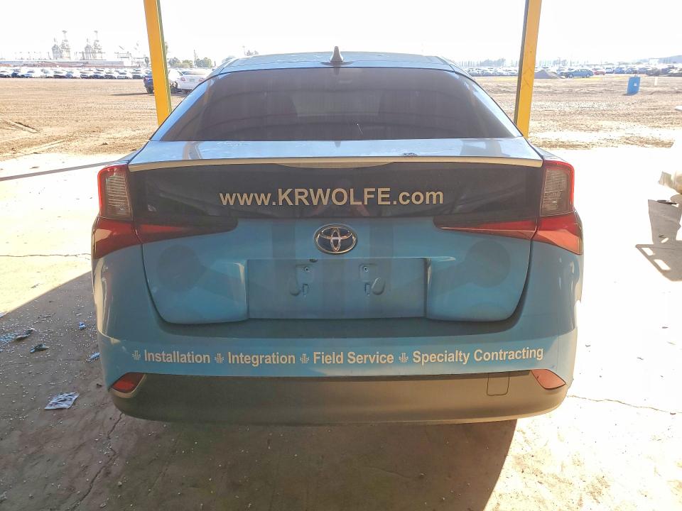 2021 Toyota Prius VIN JTDKAMFU5M3151640 COPART salvage auction — FRONT END, Az - Cert Of Title - Salvage, sold $7,000 on 2026-07-13 (photo 6)