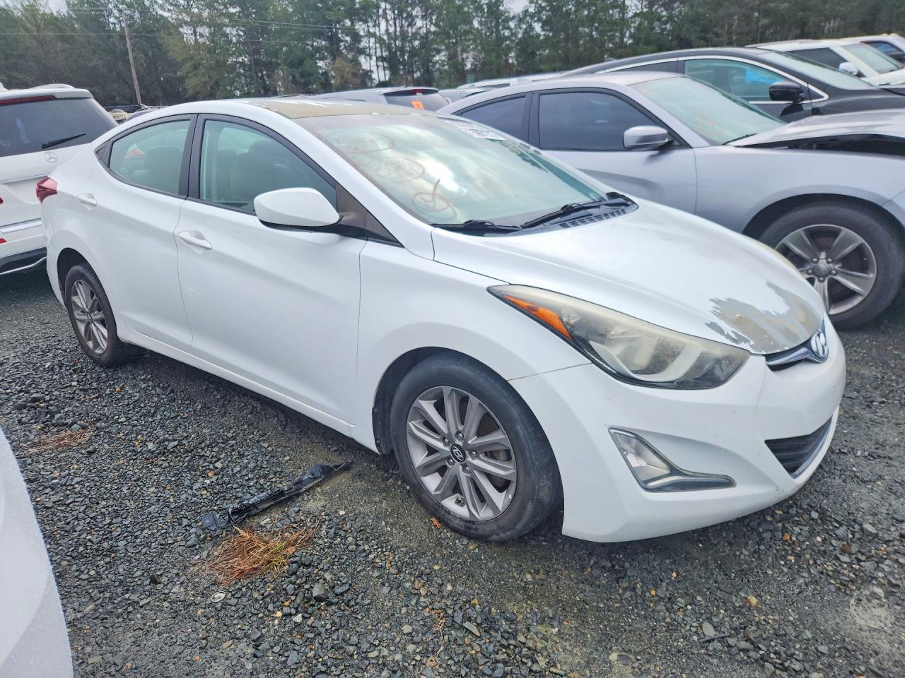 2014 Hyundai Elantra VIN 5NPDH4AE4EH462423 COPART salvage auction — Front End, LA - PERMIT TO SELL, sold $1,400 on 2026-07-09 (photo 4)