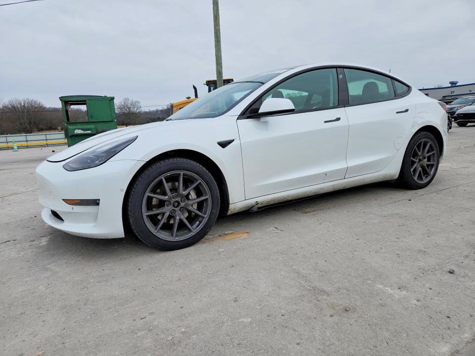 2021 Tesla Model 3 VIN 5YJ3E1EB5MF066176 COPART salvage auction — FRONT END, Tn - Salvage Certificate, sold $6,500 on 2026-08-03 (photo 1)