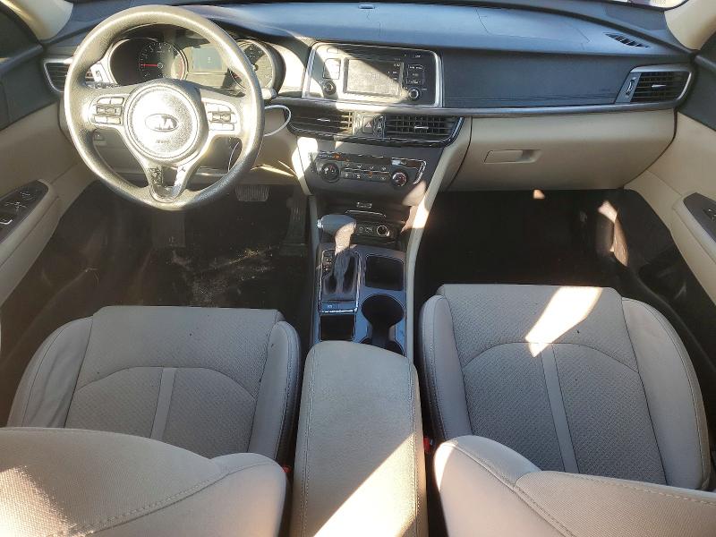 2016 Kia Optima VIN 5XXGT4L31GG116111 COPART salvage auction — FRONT END, Salvage Title, sold $225 on 2026-07-23 (photo 8)