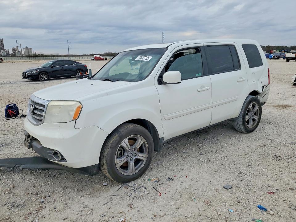 2012 Honda Pilot VIN 5FNYF3H50CB017101 COPART salvage auction — REAR END, Tx - Salvage Vehicle Title, sold $2,150 on 2026-07-09 (photo 1)