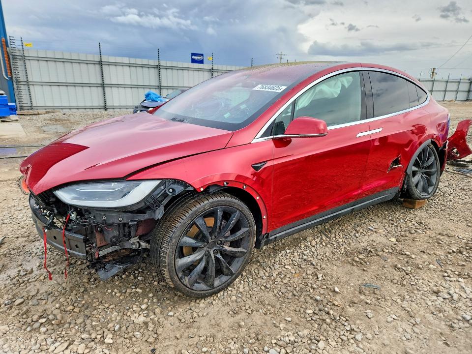 2018 Tesla Model x VIN 5YJXCBE2XJF113002 COPART salvage auction — ROLLOVER, Nv - Salvage Title, sold $5,000 on 2026-07-02 (photo 1)