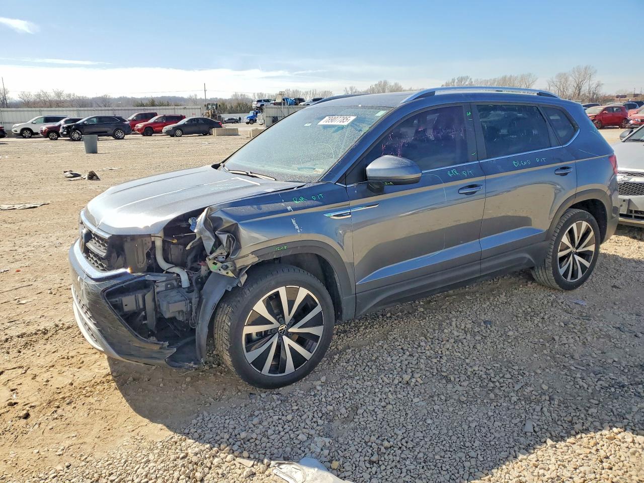 2022 Volkswagen Taos VIN 3VVTX7B2XNM073513 COPART salvage auction — Front End, MO - SALVAGE CERTIFICATE OF TITLE, sold $6,800 on 2026-06-30 (photo 1)