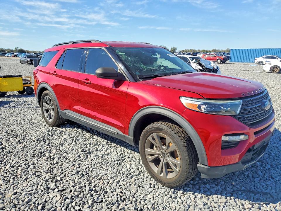 2021 Ford Explorer VIN 1FMSK7DH1MGA37787 COPART salvage auction — FRONT END, Fl - Certificate Of Destruction, sold $7,800 on 2026-07-09 (photo 4)