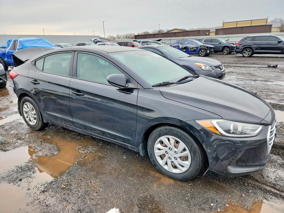 2017 Hyundai Elantra VIN KMHD74LF3HU431744 COPART salvage auction — REAR END, Md - Cert Of Salvage > 75% Damage, sold $1,650 on 2026-07-17 (photo 4)