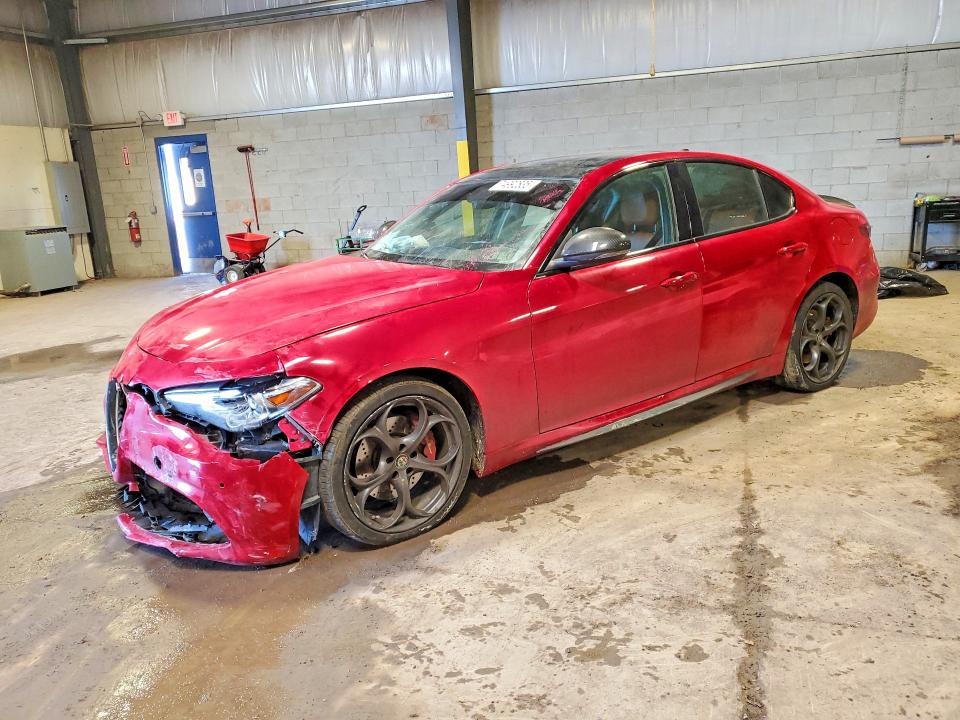 2018 Alfa romeo Giulia VIN ZARFAEENXJ7567615 COPART salvage auction — FRONT END, Pa - Certificate Of Salvage, sold $2,350 on 2026-07-15 (photo 1)