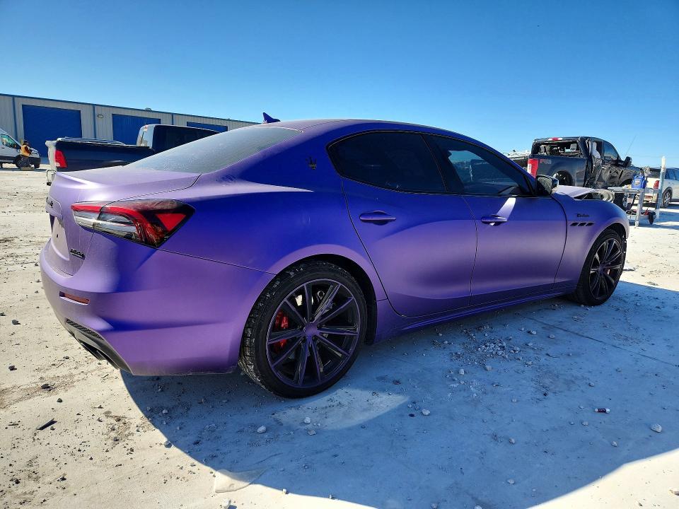 2022 Maserati Ghibli VIN ZAM57YSM3N1388967 COPART salvage auction — FRONT END, Tx - Salvage Vehicle Title, sold $2,250 on 2026-07-28 (photo 3)