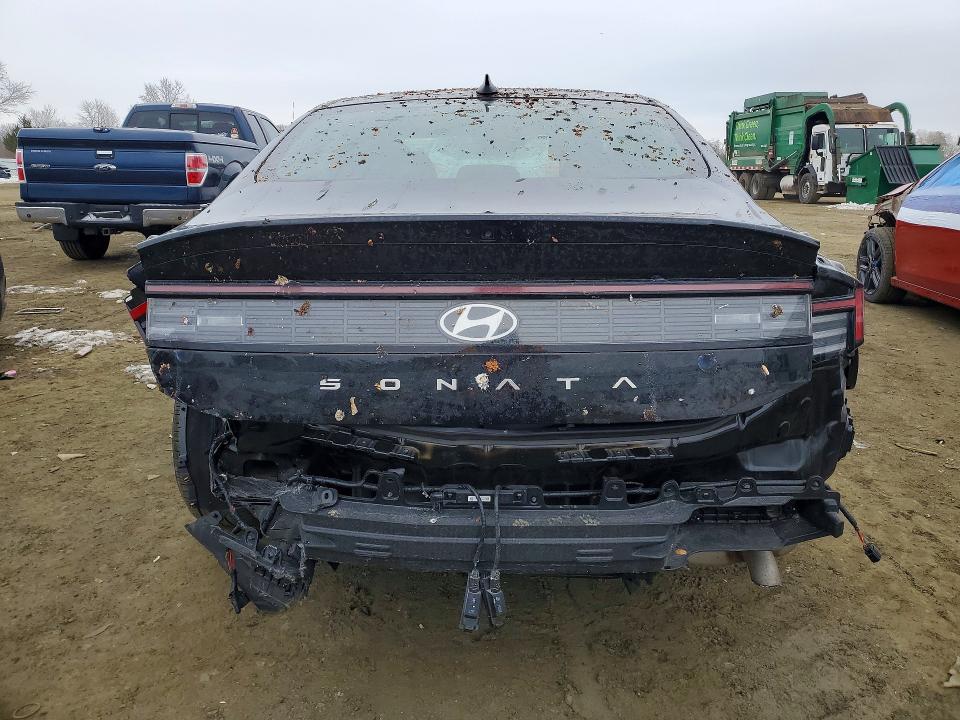 2025 Hyundai Sonata VIN KMHL64JA1SA515432 COPART salvage auction — REAR END, NJ - CERT OF TITLE-SALVAGE, sold $8,200 on 2026-07-20 (photo 6)