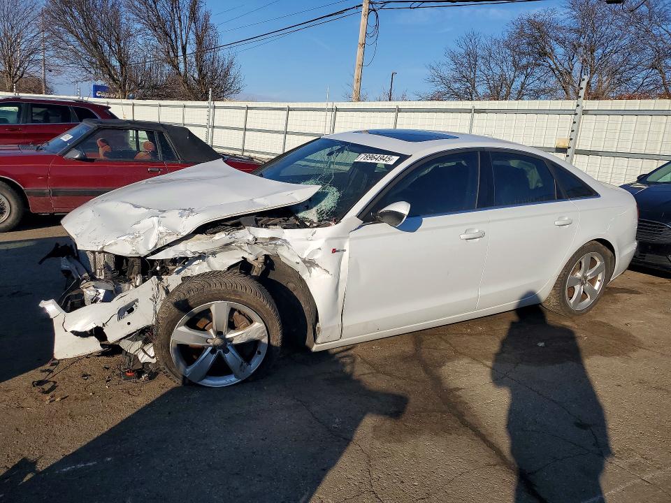 2012 Audi A6 VIN WAUGGAFC8CN137418 COPART salvage auction — FRONT END, Oh - Cert Of Title-Salvage, sold $425 on 2026-07-10 (photo 1)