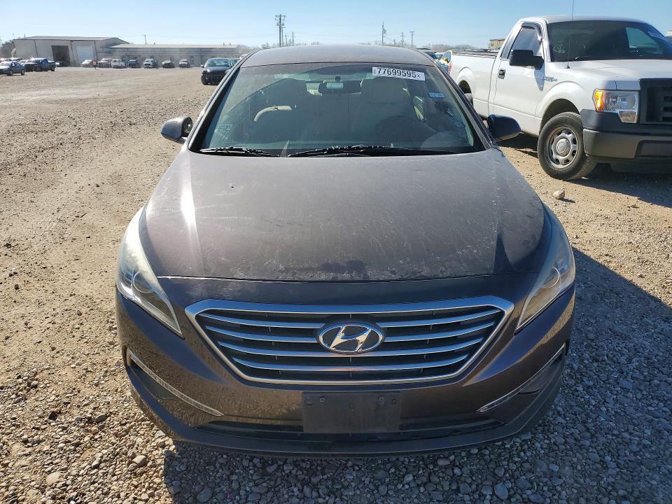 2015 Hyundai Sonata VIN 5NPE24AFXFH144466 COPART salvage auction — VANDALISM, Tx - Salvage Vehicle Title, sold $900 on 2026-07-02 (photo 5)