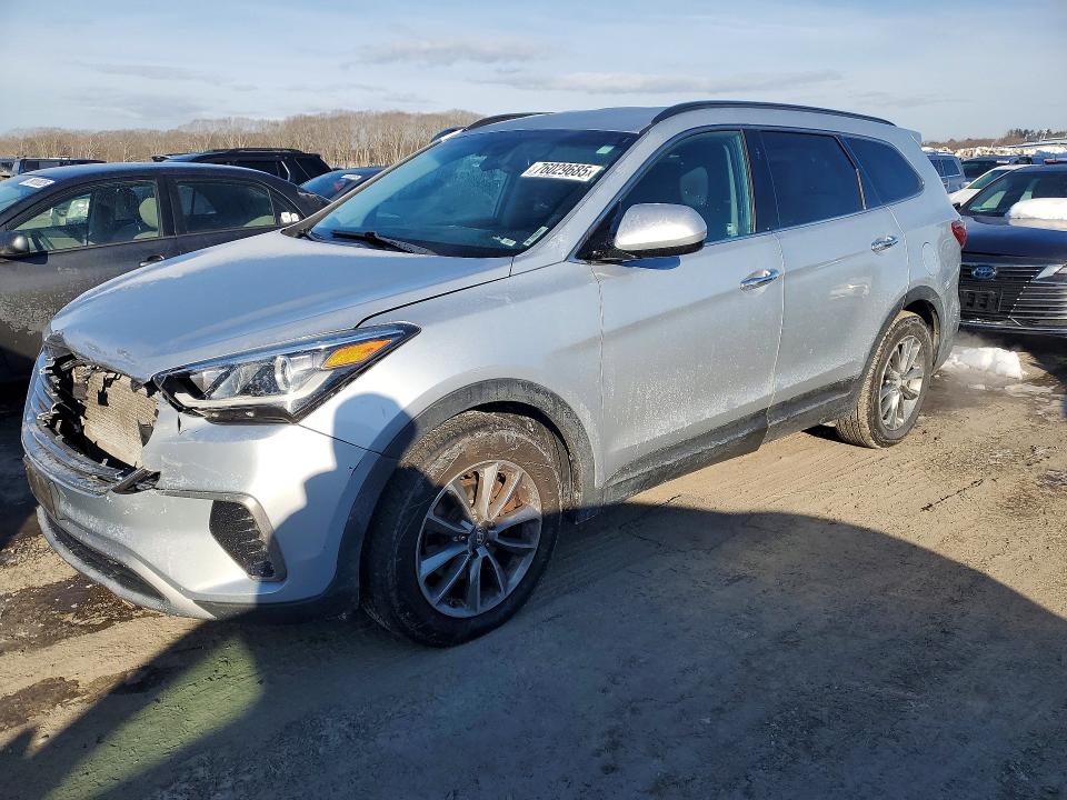 2017 Hyundai Santa fe VIN KM8SMDHF1HU245421 COPART salvage auction — FRONT END, Id - Salvage Certificate Of Title, sold $1,750 on 2026-07-08 (photo 1)