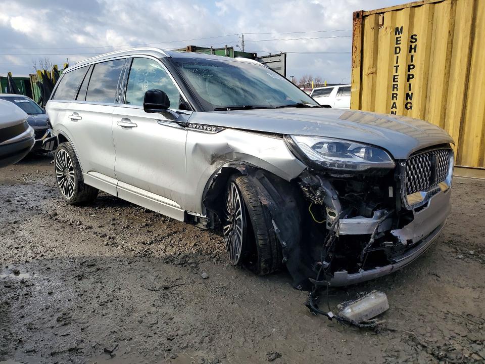 2023 Lincoln Aviator VIN 5LM5J9XC0PGL23725 COPART salvage auction — FRONT END, In - Cert Of Title-Salvage Title, sold $15,700 on 2026-07-28 (photo 4)