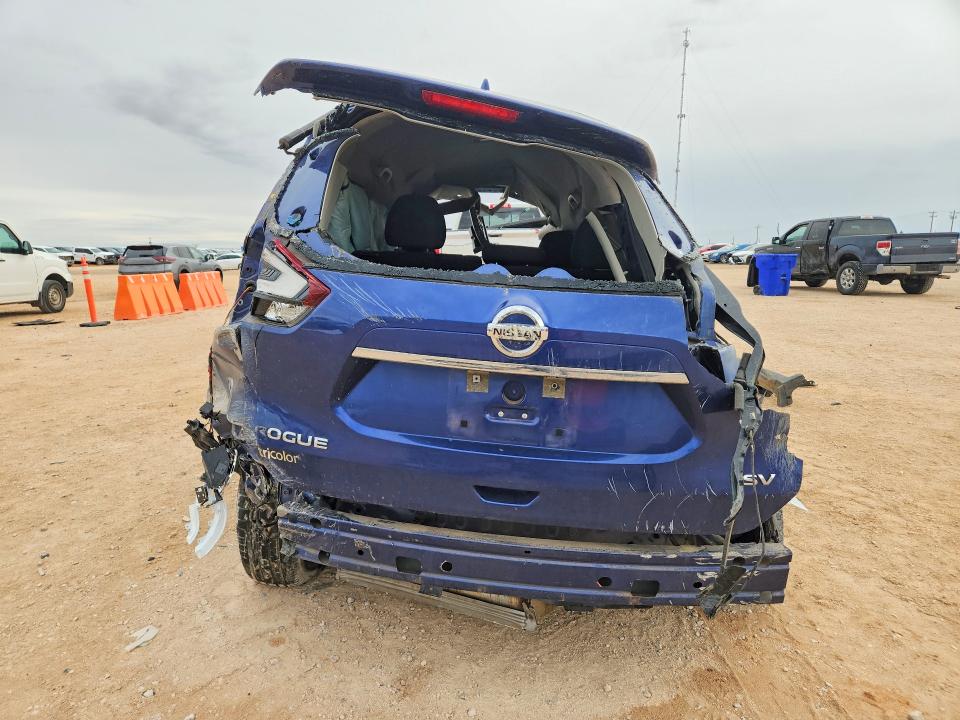 2020 Nissan Rogue VIN KNMAT2MT7LP536466 COPART salvage auction — ROLLOVER, Tx - Nonrepairable Title, sold $300 on 2026-07-08 (photo 6)