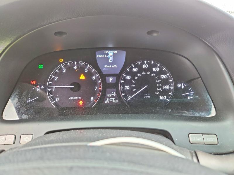 2012 Lexus Ls VIN JTHCL5EF6C5015381 COPART salvage auction — FRONT END, Nj - Certificate Of Title, sold $1,950 on 2026-07-16 (photo 9)