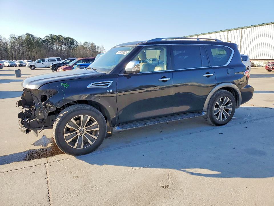 2019 Nissan Armada VIN JN8AY2ND9K9092748 COPART salvage auction — FRONT END, Sc - Cert Of Title-Salvage, sold $5,100 on 2026-07-31 (photo 1)