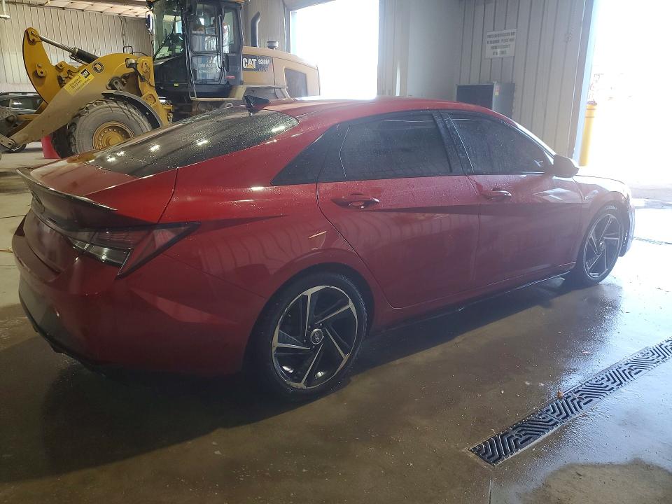 2021 Hyundai Elantra VIN KMHLR4AF7MU177507 COPART salvage auction — SIDE, Salvage Title, sold $3,400 on 2026-07-20 (photo 3)