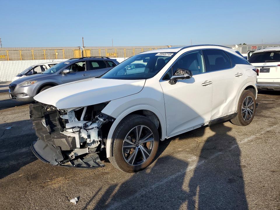 2024 Lexus RX 350 VIN JTJCHMAA4R2013305 COPART salvage auction — Front End, CA - DIS/DLR/EXP ONLY CLEAN TITLE (P), sold $34,250 on 2026-02-27 (photo 1)